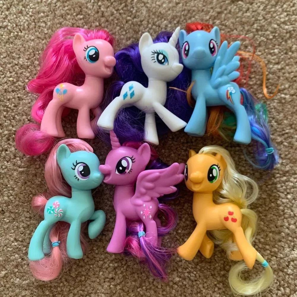 My Little Pony lot of 6 pinkie pie rarity rainbow dash minty apple dash